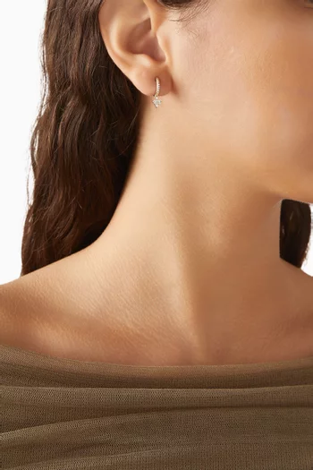 Diamond Single Huggie Earring in 14kt Yellow Gold