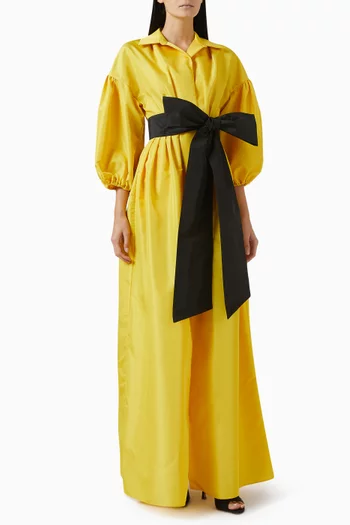 Martha Shirt Dress in Taffeta
