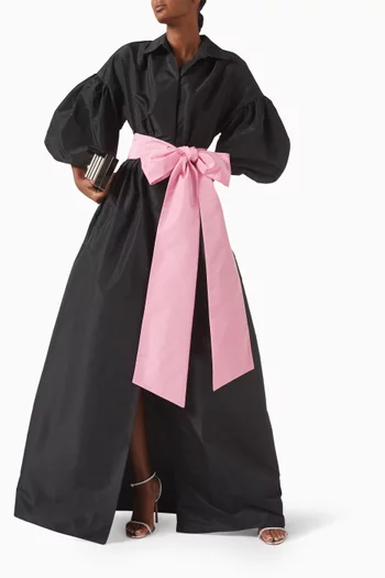 Martha Shirt Dress in Taffeta