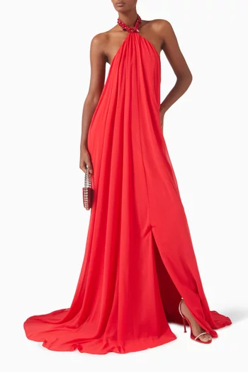 Kito Embellished Gown in Chiffon