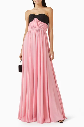 Vivienne Strapless Gown in Chiffon
