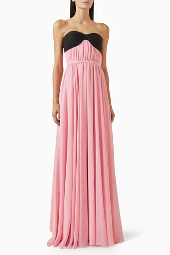 Vivienne Strapless Gown in Chiffon