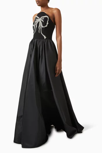 Primavera Gown in Crepe & Taffeta