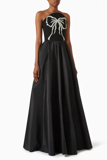 Primavera Gown in Crepe & Taffeta