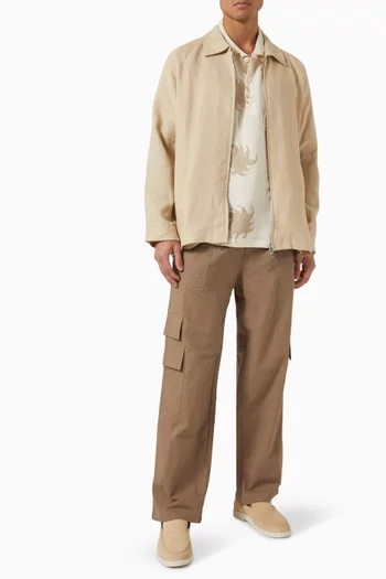 Cargo Pants in Linen Blend