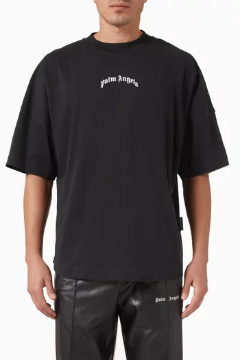 Curved Logo T-shirt in Cotton