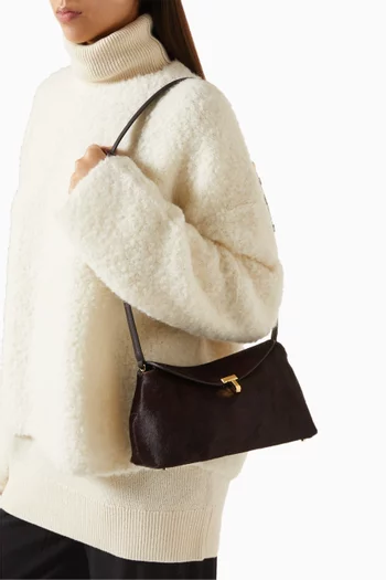 T-Lock Clutch Bag in Pony Hair