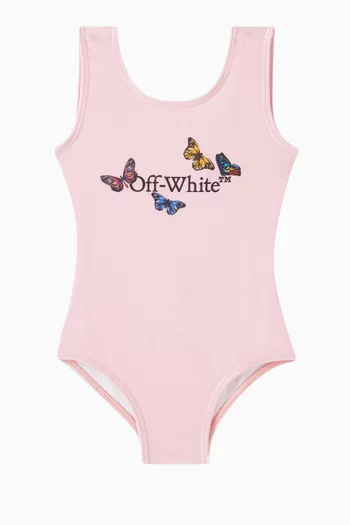 Bookish Butterfly Graphic One-piece Swimsuit