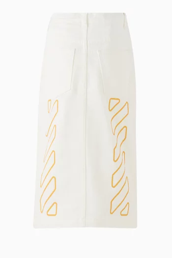 Bookish Skirt in Cotton Denim