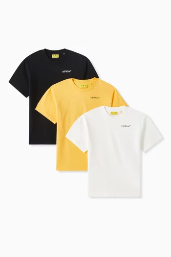 Bookish Logo T-shirt in Cotton, Set of 3