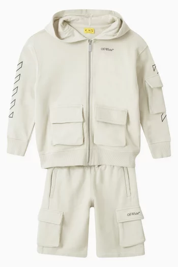 Bookish Zip-up Hoodie in Cotton