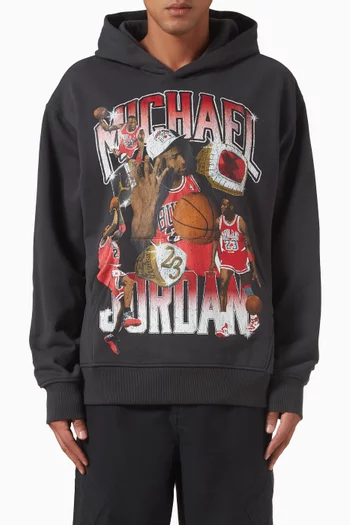 كنزة بغطاء رأس فلايت بطبعة صوف