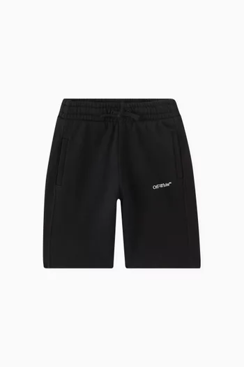 Bookish Diag Sweatshorts in Cotton