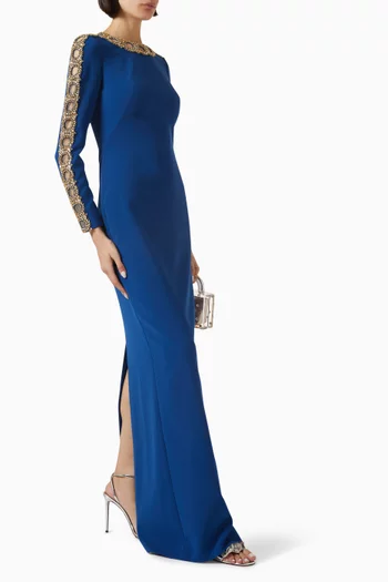 Penny Crystal-embellished Gown