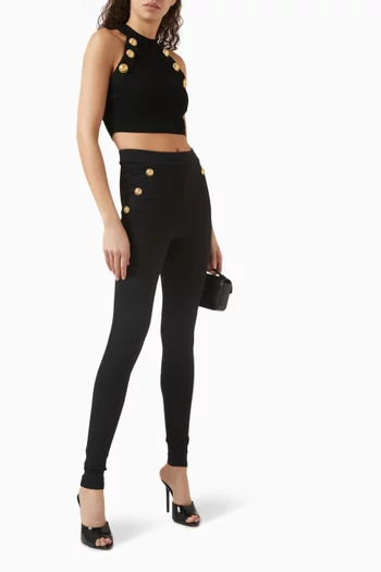 6-button Leggings in Jersey