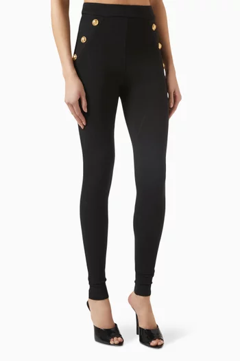 6-button Leggings in Jersey