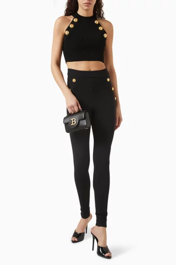 Halterneck Cropped Top in Knit