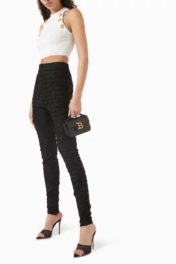 Halterneck Cropped Top in Knit