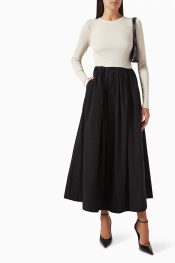 Yasmira Midi Dress in Cotton