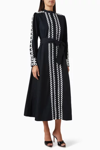 Yasyamina Midi Dress in Cotton