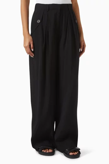Yasmirak Wide-leg Pants in Viscose Blend