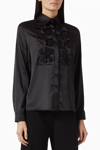 Floral Applique Shirt