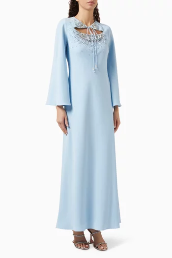 Brigid Tie-neck Maxi Dress