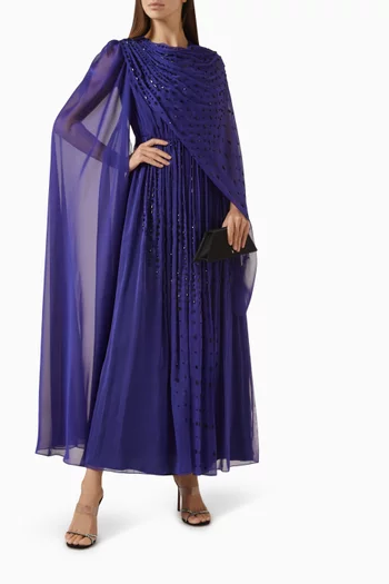 Crystal Embellished Maxi Dress