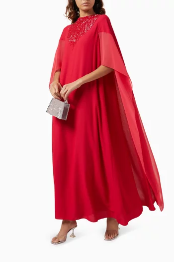 Bead Embellishment Maxi Dress