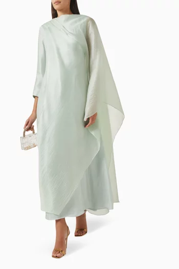 Pleated Draped Gown