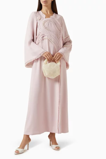 Pearl Embellished Maxi Dress