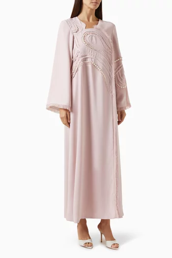 Pearl Embellished Maxi Dress