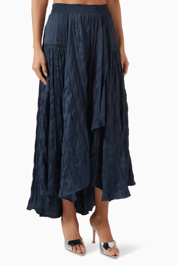 Japri Asymmetric Midi Skirt
