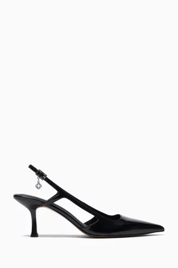 Fryna 70 Slingback Pumps in Leather