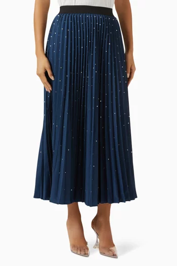 Crystal-embellished Midi Skirt
