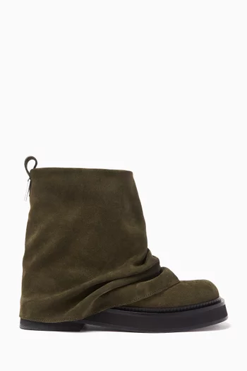 Mini Robin Combat Ankle Boots in Leather