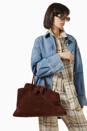 La Passeggiata Tote Bag in Suede