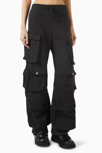 Faded Cargo Pants in Cotton