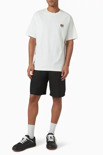 Happy Tiger Embroidered T-shirt in Cotton