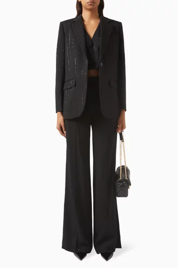 Embellished Blazer in Viscose Blend