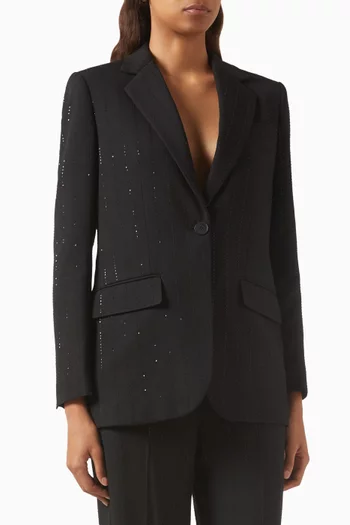 Embellished Blazer in Viscose Blend