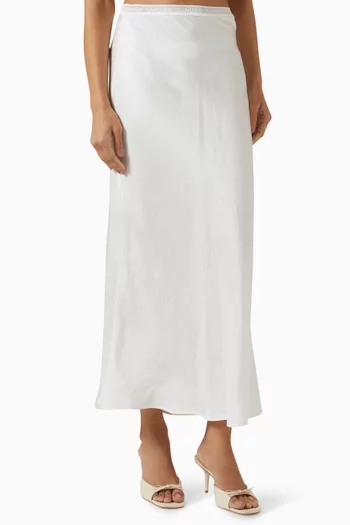 Skyn Midi Skirt in Viscose-satin