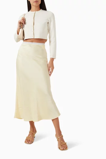Skyn Midi Skirt in Viscose-satin