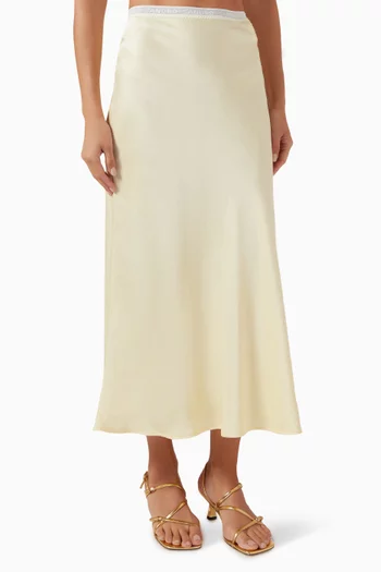 Skyn Midi Skirt in Viscose-satin
