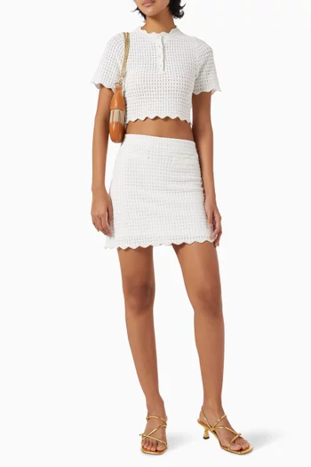 Roxelane Crop Top in Viscose-blend