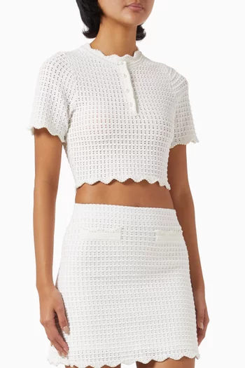 Roxelane Crop Top in Viscose-blend