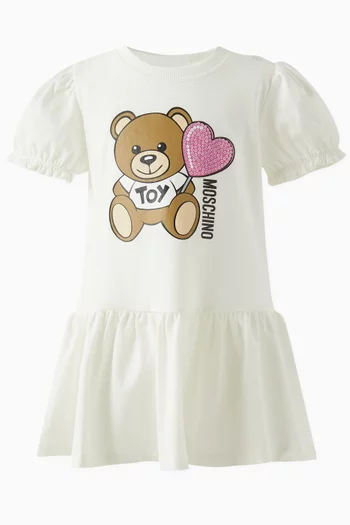 Teddy T-shirt Dress in Cotton Jersey