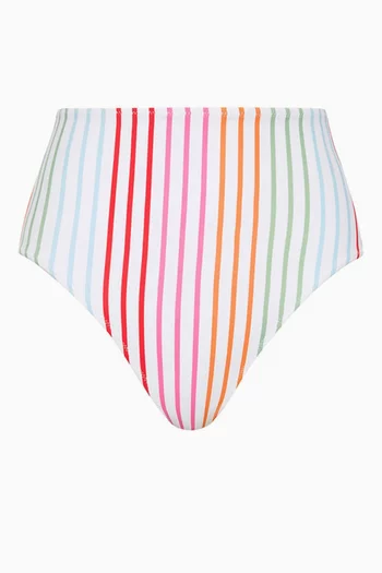 High-waist Bikini Briefs in Stretch Nylon