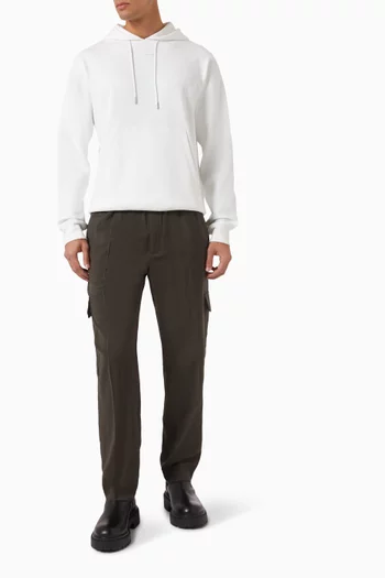 Straight-leg Cargo Pants in Wool-blend