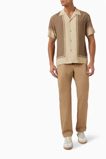 Straight-leg Chino Pants in Cotton